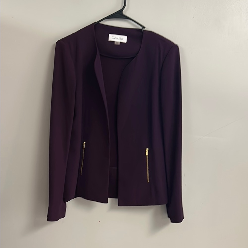 Calvin Klein Women's Purple Jacket